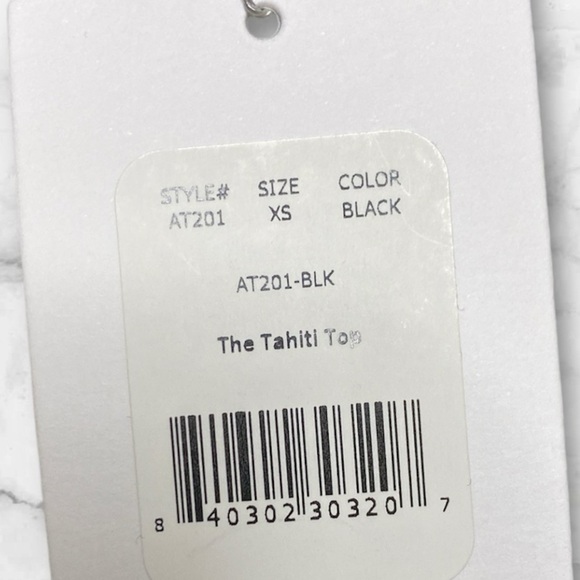 NWT Andie Swim The Tahiti Bikini Top UPF 50+ Sun Protection Black Women Size XS - Picture 5 of 7